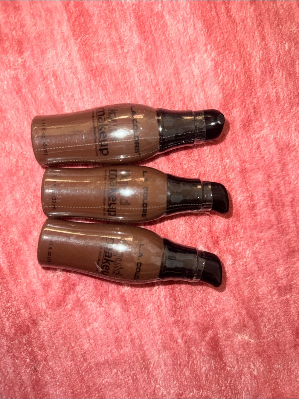 L.A. Colors Liquid Makeup Foundation - EBONY (3 Pack)